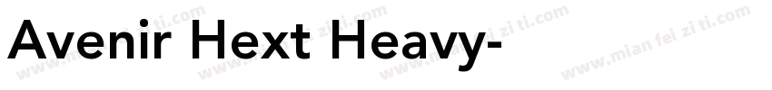 Avenir Hext Heavy字体转换